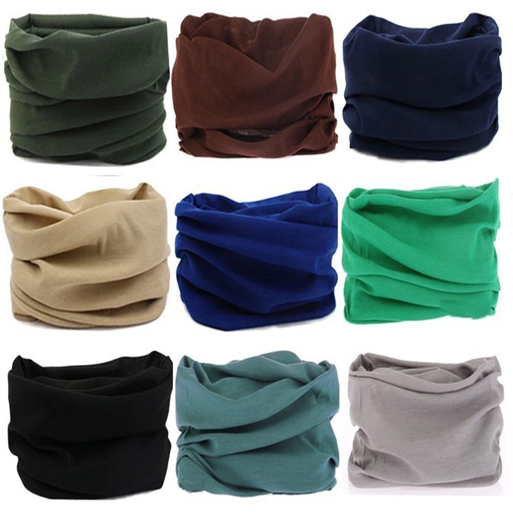 THE BLAZZE Outdoor Seamless Bandanas Tube,Womens and Mens Headband Headwear Headwrap (9 Solid Color) (B07F1TY69Y) Amazon Price History, Amazon Price Tracker