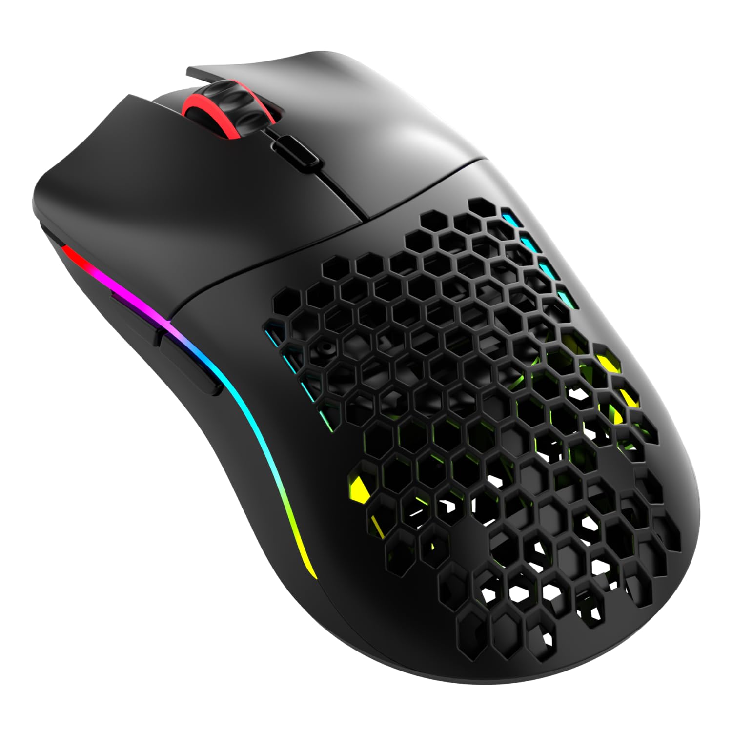 GLORIOUS Model O Classic Mouse PC da Gaming Wireless - Bassa latenza, sensore 19K DPI, Design a Nido D'ape (69 g), RGB Personalizzabile, Switch Meccanici da 100 mln di clic, Tasti programmabili - Nero