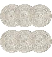 Handgemaakte, Hittebestendige Maïsschalen, Placemats, 35 Cm Diameter Geweven Rotan Wasbaar En Natuurlijk Gevlochten Voor Keuken En Eetkamer