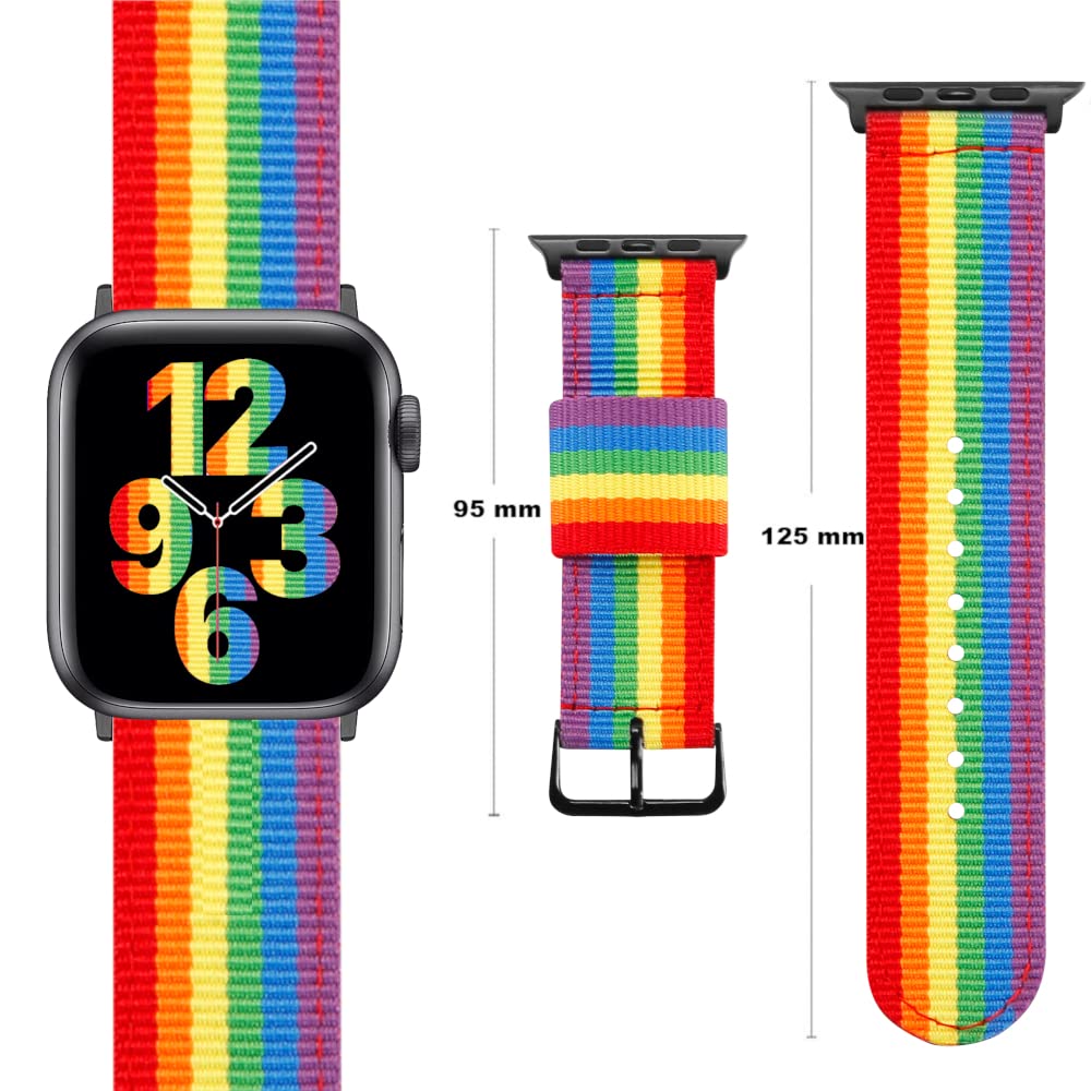 ESTUYOYA Correa Pride compatible con Apple Watch 49mm 46mm 45mm 44mm 42mm 41mm 40mm 38mm - Image 4