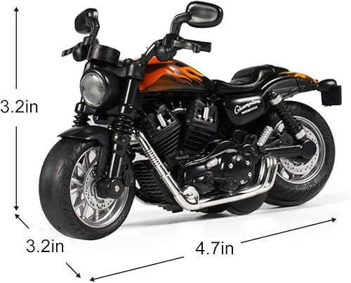 Miniatura 5 de Tianmei 114 Niños Metal Diecast Moto Modelo Niños Jugar Vehículo Juguetes (MT - Fuego)