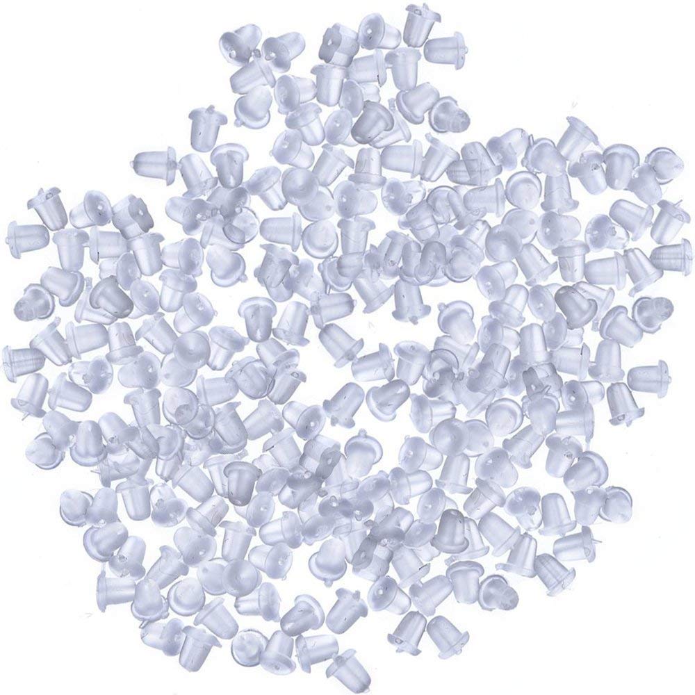 Via Mazzini Jewellery Making 4mm Rubber Soft Clear Safety Push Back Post Bullet Clutch Earring Stoppers - Pack of 1000 Pcs (ER2056) (B0BB7YFKCM) Amazon Price History, Amazon Price Tracker