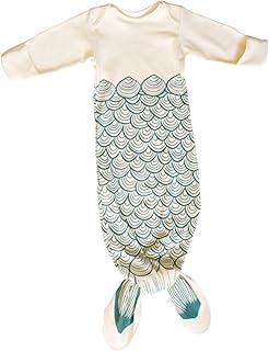 LIFKOME Saco De Dormir Infantil Crochê Aconchego Sereia Saco De Dormir 0-6 Meses Bebê Saco De Dormir Cobertor Para Crianças Sereia Saco De Dormir Cobertor De Malha Sereia Cauda Cobertor