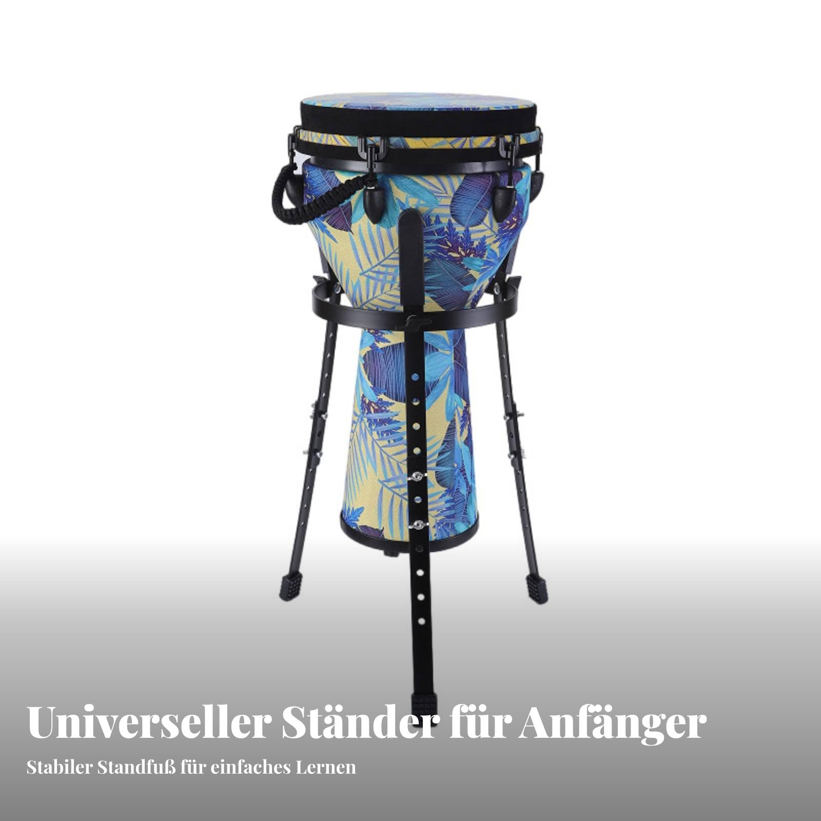 Drum Ständer für Verschiedene Percussion Trommeln Höhenverstellbarer Trommelständer mit Standfester Konstruktion Und Ergonomischem Design für , Ausziehbar 11-12in