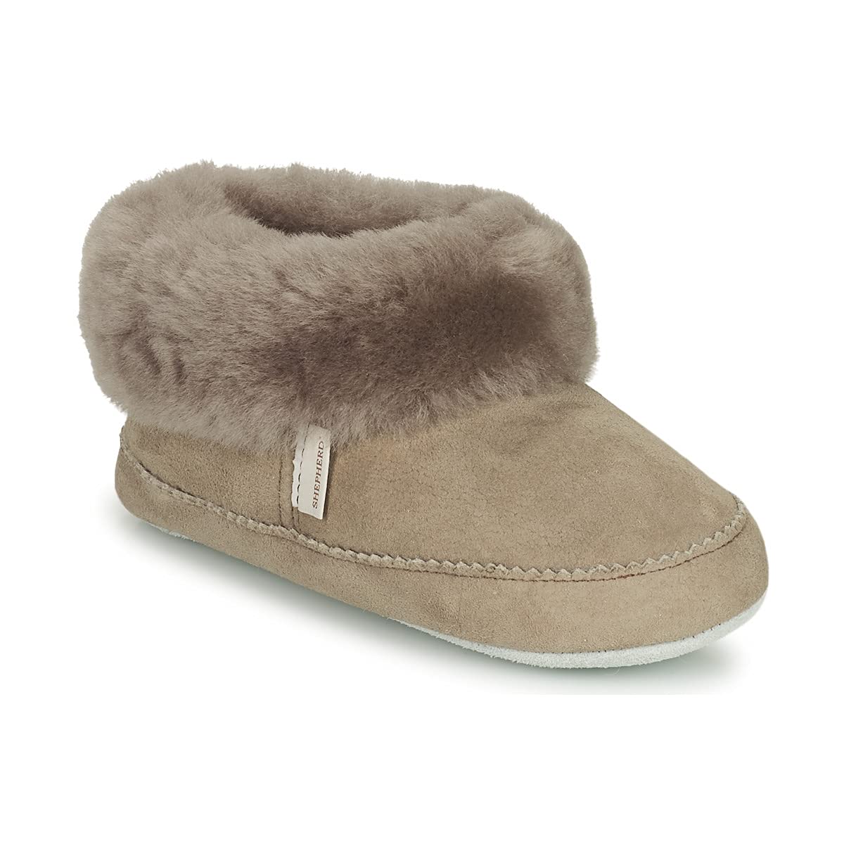 Genérico Pitea, Zapatillas de oveja volteadas para niños, color Stone, talla 25, gris, 26 EU