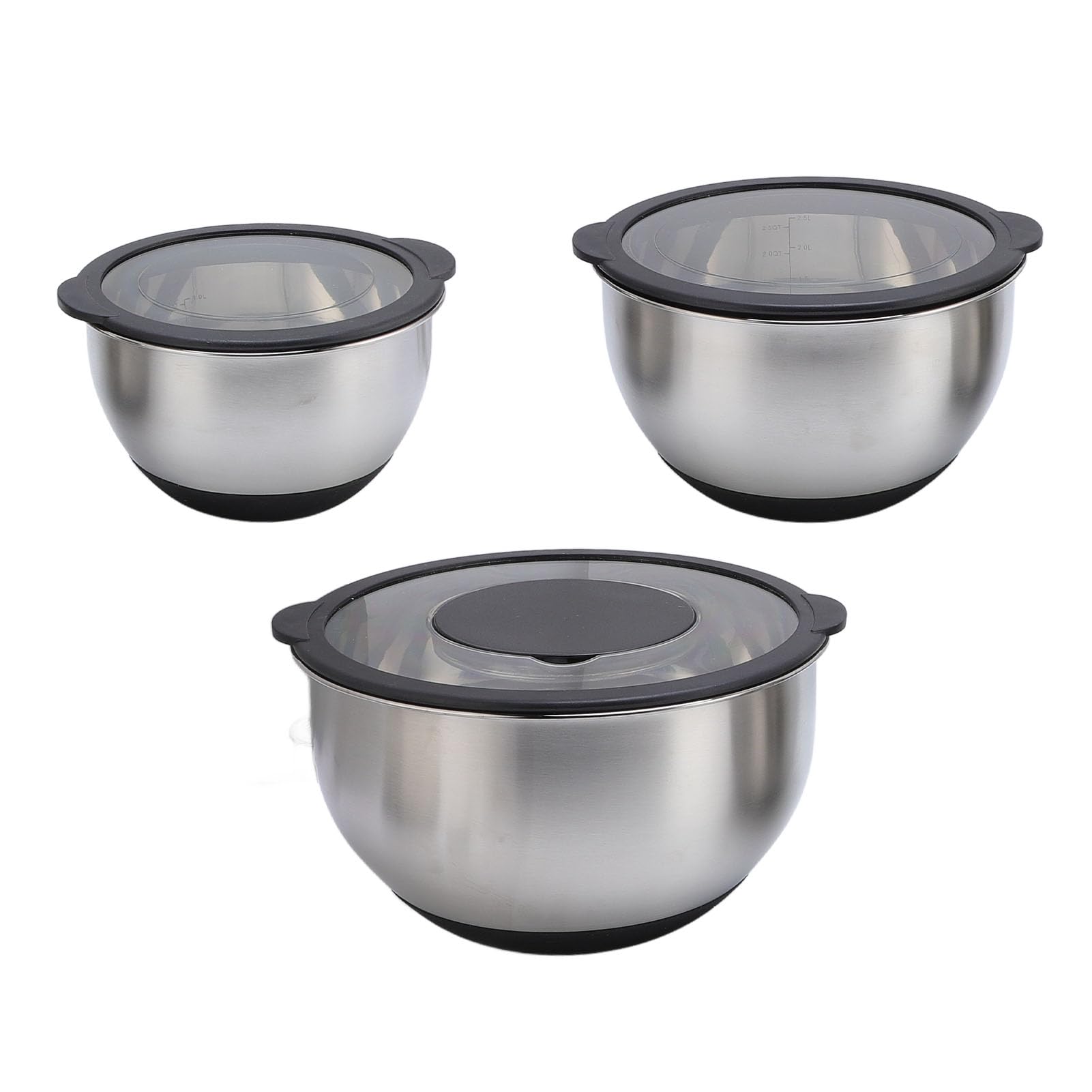 Schüssel- und Reibe-Set, Edelstahl-Rührschüsseln mit Deckel, Umfassende Küchenutensilien Zum Backen, Salatmischen, Sichere Lebensmittelaufbewahrung