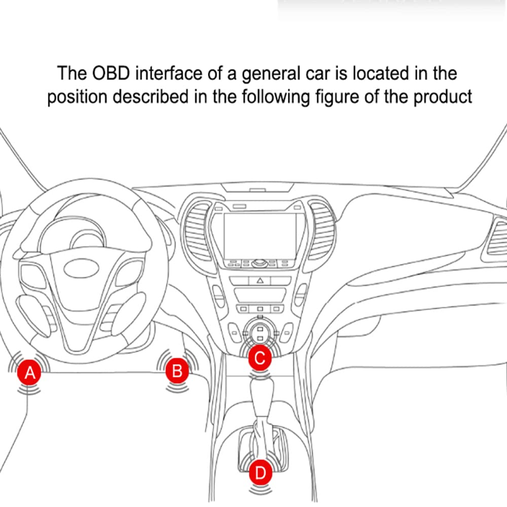 Test della Tensione della Batteria del Rilevatore di Guasti dell' Auto Riloer, Lettore di Codice Diagnostico della Luce di Guasto del Motore OBD2 Universale