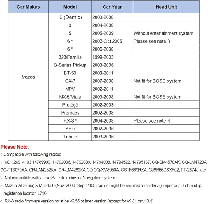 Kit Bluetooth Yomikoo para Auto, Mazda RX8 CX7 MX-5 Tribute miniatura 3