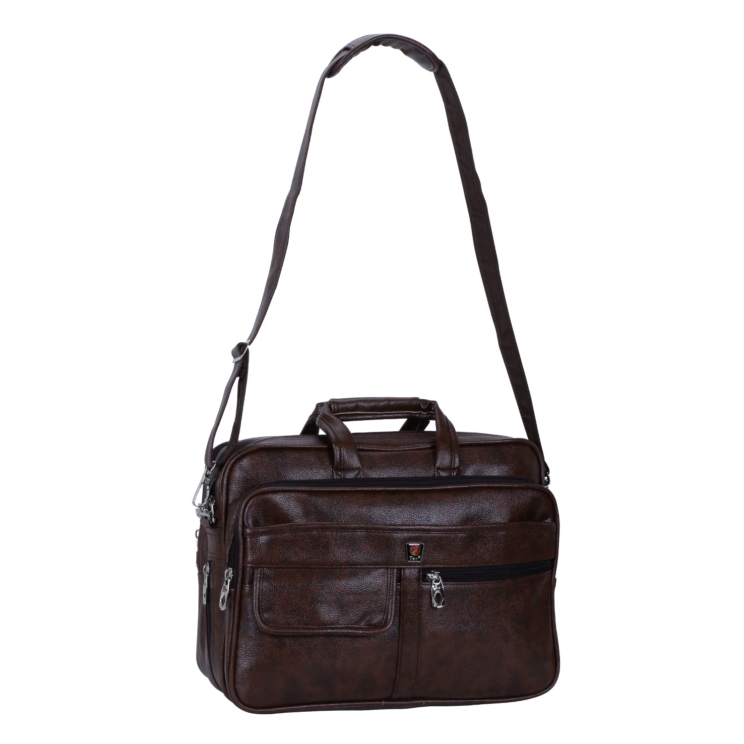 Teo 15.6 Inch Laptop Messenger Bag I Padded Laptop Compartment with Adjustable Strap I Extra Zip Compartments I Dimension: L-40 x W-20 H-30Cm Brown Colour 19 61ADHv1KfvL. SL1500