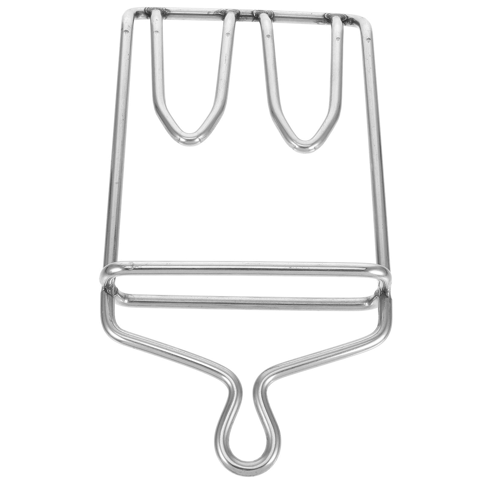 Gancho de acero inoxidable robusto con acabado pulido para colgar aves de corral