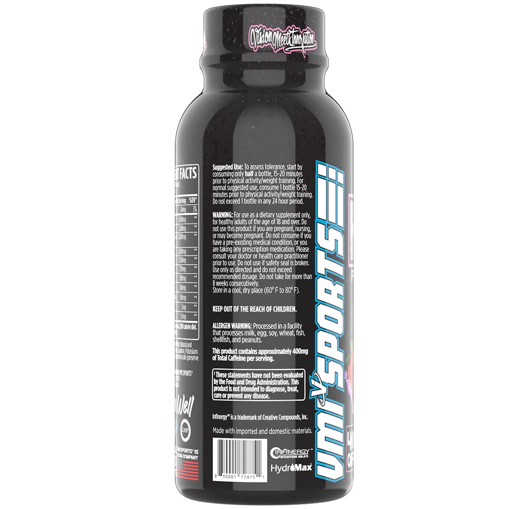VMI Sports KXR High Stimulant Pre-Workout Energy Ready to Drink 400mg Caffeine, 6g Citrulline, 3.2g Beta-Alanine | Delicious – Convenient – Powerful | 12.5 oz Bottles (Miami Vice, 12 Bottles) — Amazon image 8