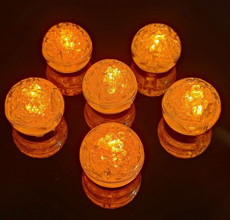 Maimeili 12 Pcs Colorful Led Ice Cubes Sensor Waterproof Ice for Drinks Bar Supplies Halloween Christmas Wedding Home Decoration Party