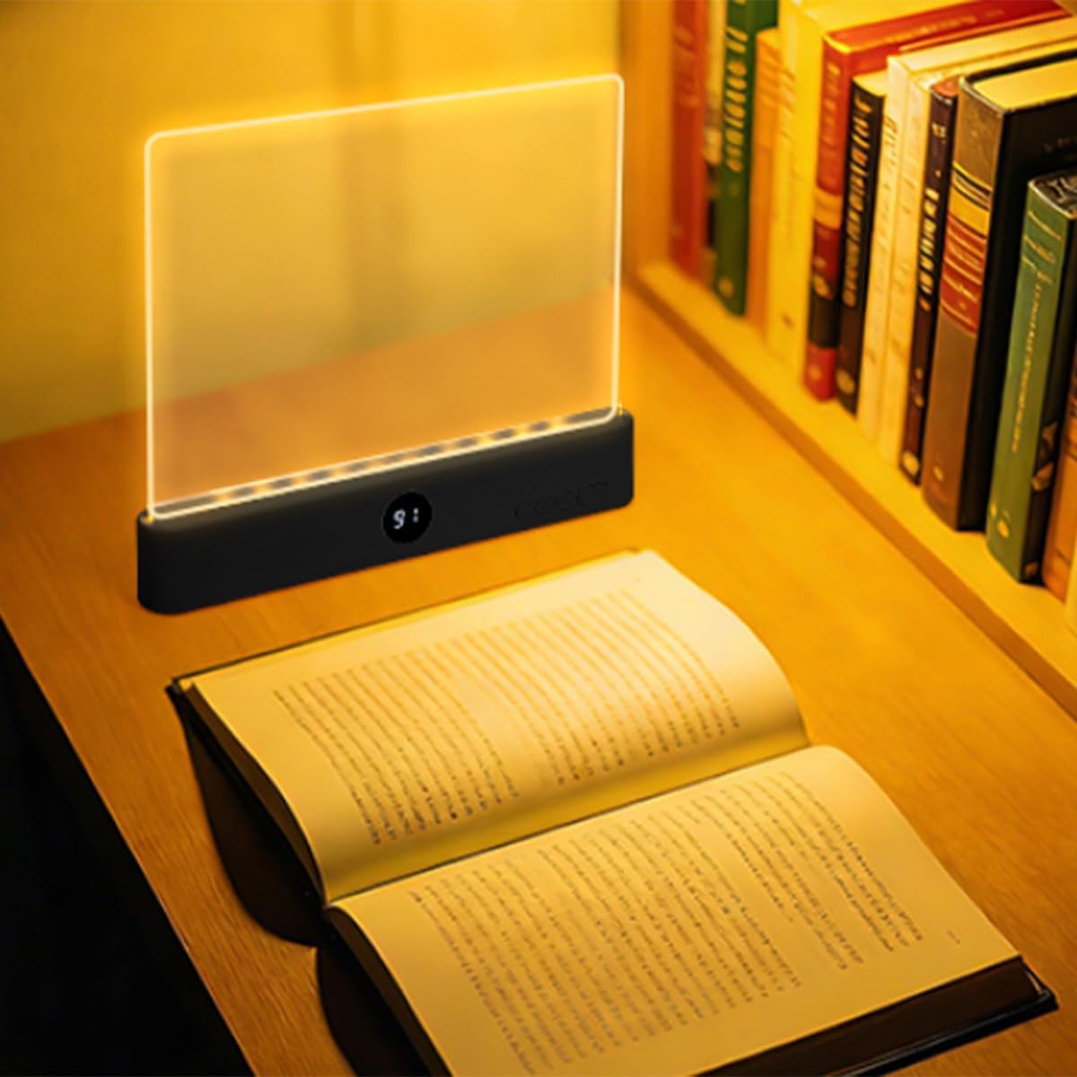 2026 Upgraded Book Light, Smart LED Reading Light, Rechargeable Clear LED Flat Book Lights for Reading in Bed at Night with 3 Colors & Timer for Readers Lovers (Pink)