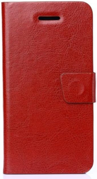 HWER 2 in 1 Bundle for HUAWEI Ascend P7 Leather Flip Protective Wallet Cover Shell with HD Screen Protector,Color:buckle ID-Brown