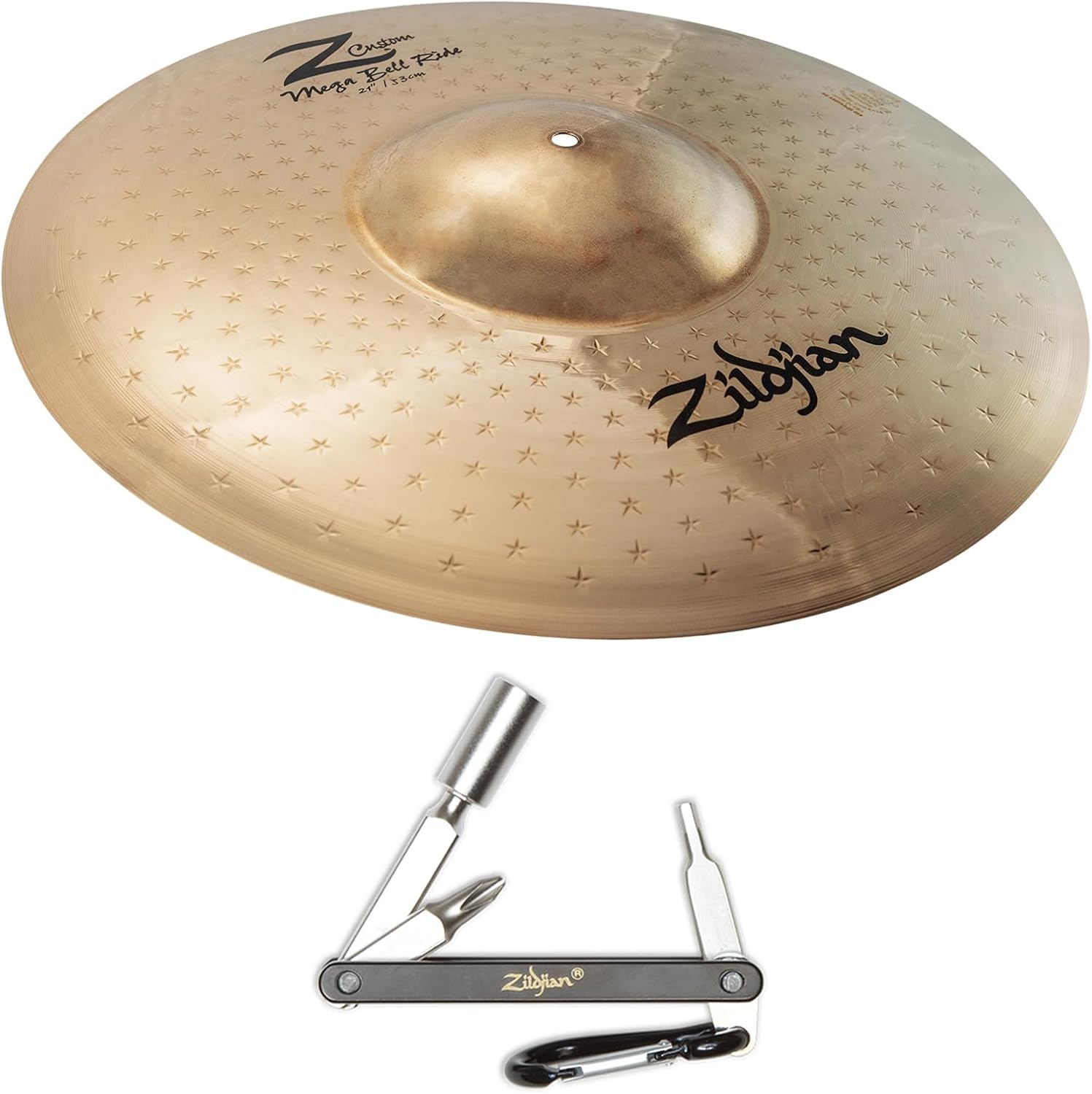 Zildjian Z40121 21" Z Custom Extra Heavy Mega Bell Ride Cymbal With ZKEY
