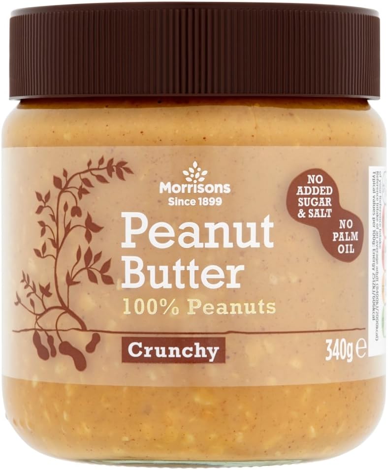 Morrisons Crunchy Peanut Butter, 340g Amazon.co.uk Grocery
