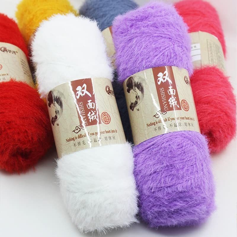 100 g/Bola de Lana de Tejer Hilo de Color súper Suave Bricolaje Material de Tejer Bolsa de Lana de 3 Capas de 3 Capas de Lana de Crochet Ovillos Lanas (Color : 11)