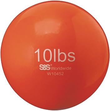 No-Bounce Medicine Ball, 10lb., 7.5", 10lb