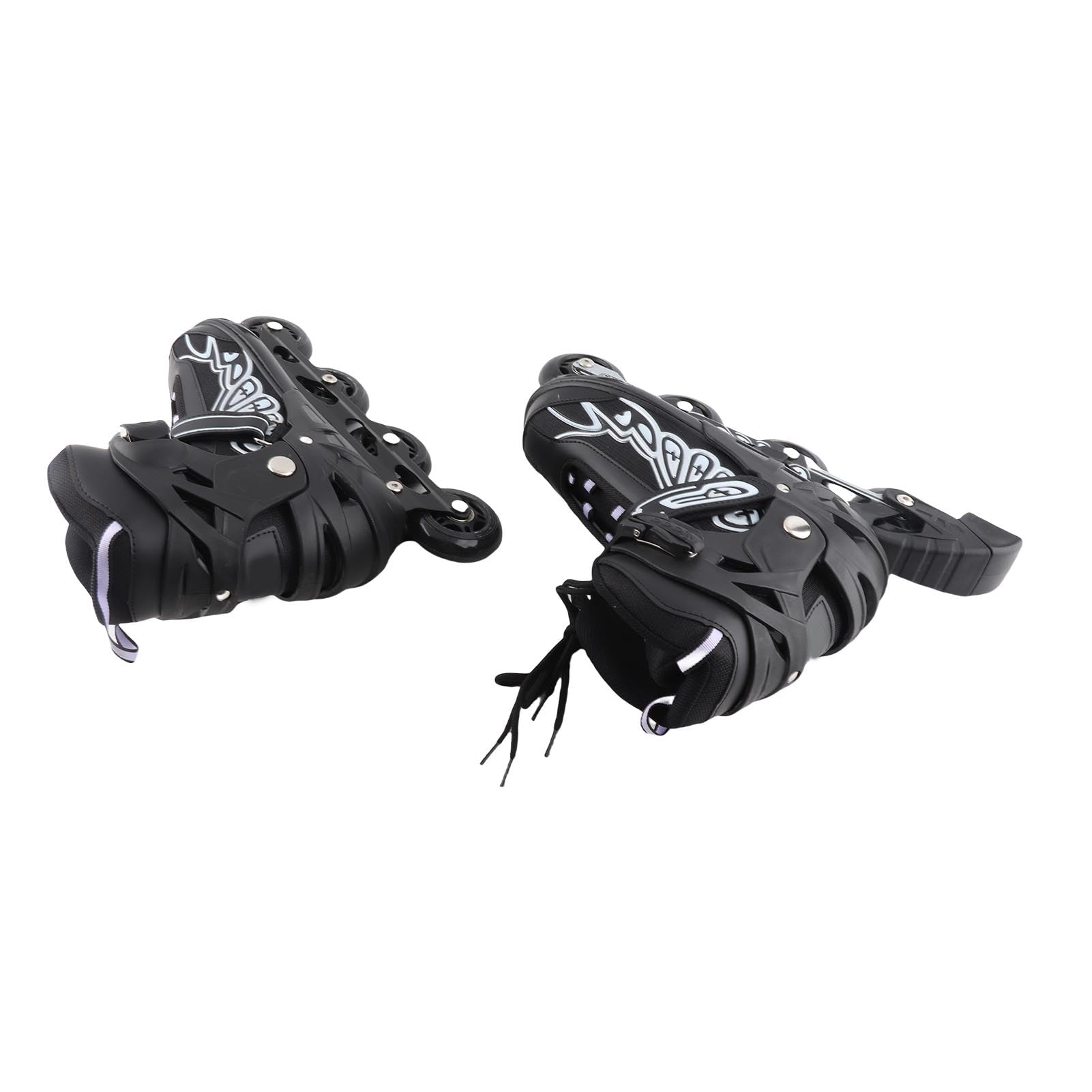 Regulowane Rolki Inline dla Dzieci, Kobiet i Mężczyzn - Potrójna Lekka Konstrukcja z Kółkami PU i łożyskami ABEC-7 - Rolki Fitness na świeżym Powietrzu do Użytku Wewnątrz i na Zewnątrz
