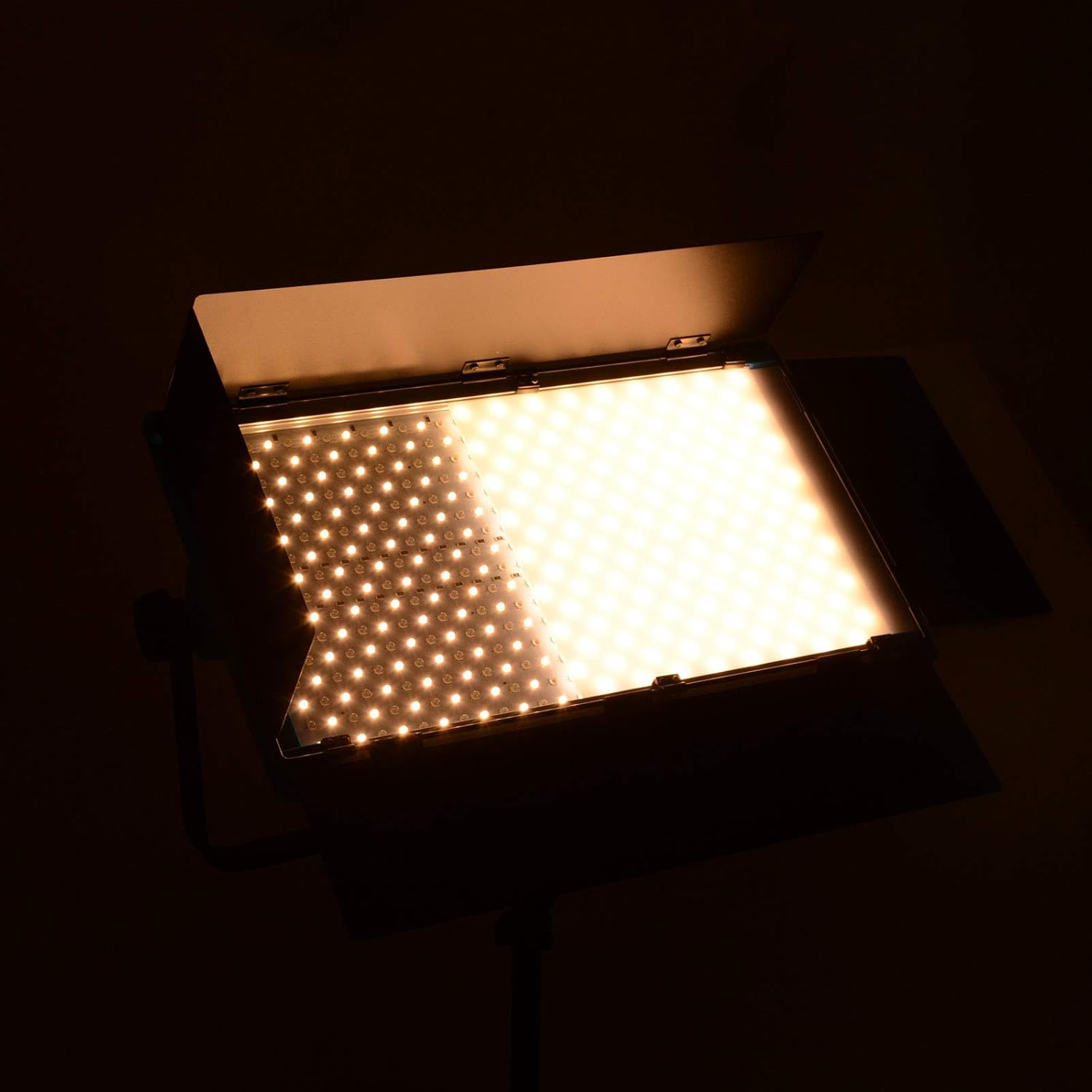 Led Panel Light for Video and Photography,DF DIGITALFOTO Helios Dimmable Bi-Color 3200K-5500K YouTube Lighting CRI95+ 100W Studio and Stage Lights,Builting DMX System and Barndoor