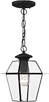 Vista 3 de Livex Lighting 2183-07 Westover - Farol colgante para exteriores, 1 luz, color bronce