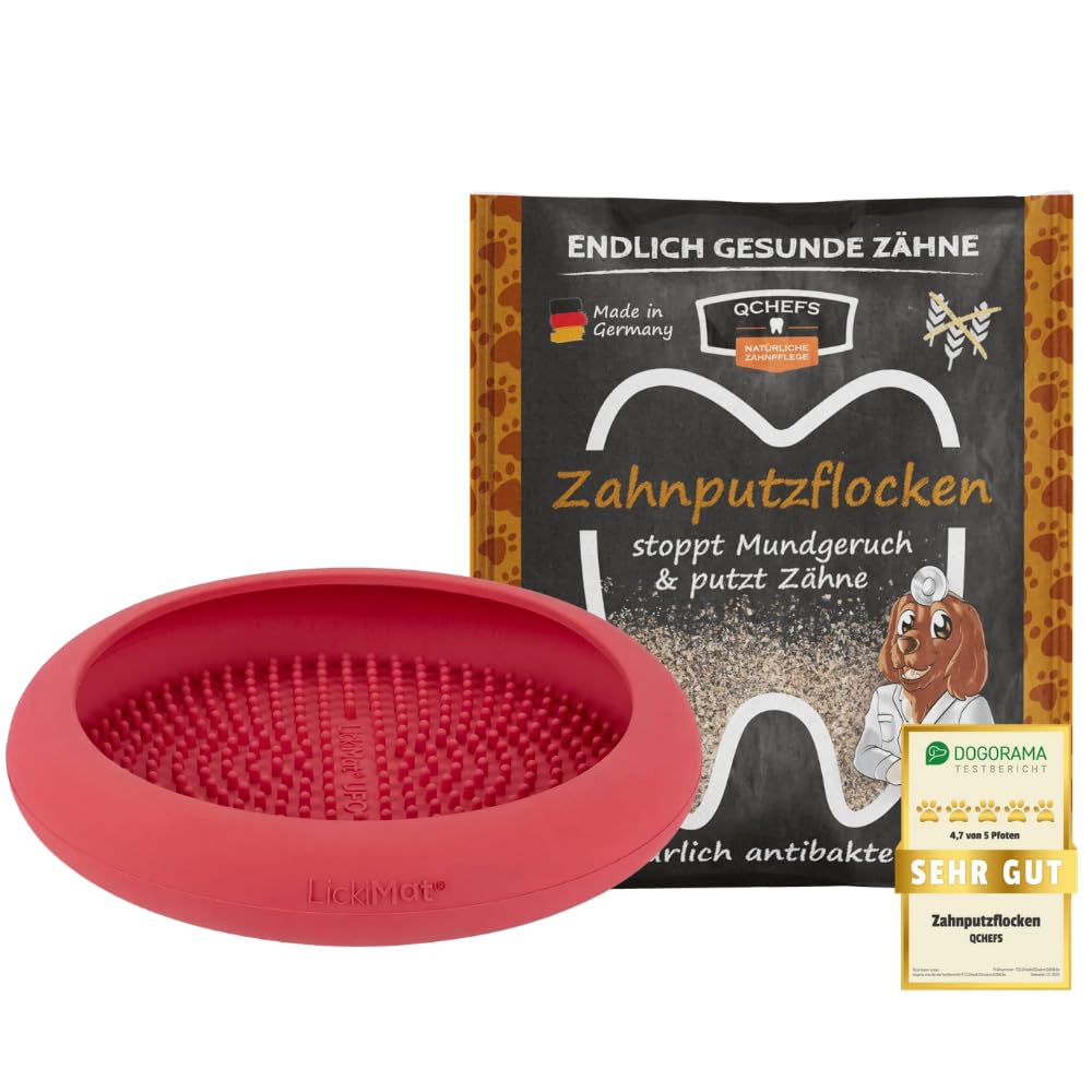 Großpackung & Leckmatte-UFO Pink als Schleckmatte Hund nach dem Hundefutter und als Hundezubehör zur Beruhigung und zur Zahnpflege Mundgeruch-Zahnfleischentzündung und Zahnstein Weg