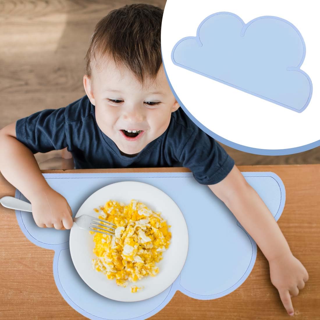 Simpatico Tovaglietta In Silicone A Forma Di Nuvol Tappetino Da Tavolo Per Bambini Antiscivolo Impermeabile Isolamento Termico Tappetino Da Cucina Gadget Da Cucina Facile Pulizia