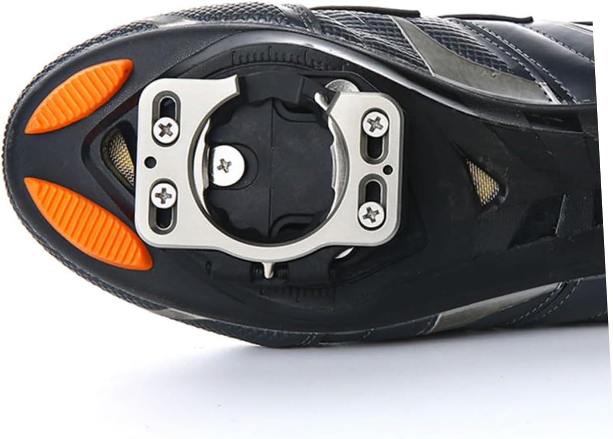POPETPOP 2pcs Pedal Cleats Covers for Road Cycling Shoes Easy to Install Clipless Cycling Cleat Adapters and Suitable for Terrains and Riding Conditions
