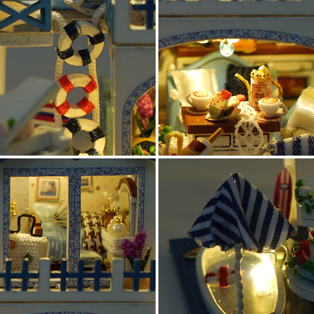 Kit Casa De Muñecas De Madera 3D En Miniatura Japonesa, Villa Con Coche, Para Montar, Regalo Creativo Para Adultos Y Niños +14 Años