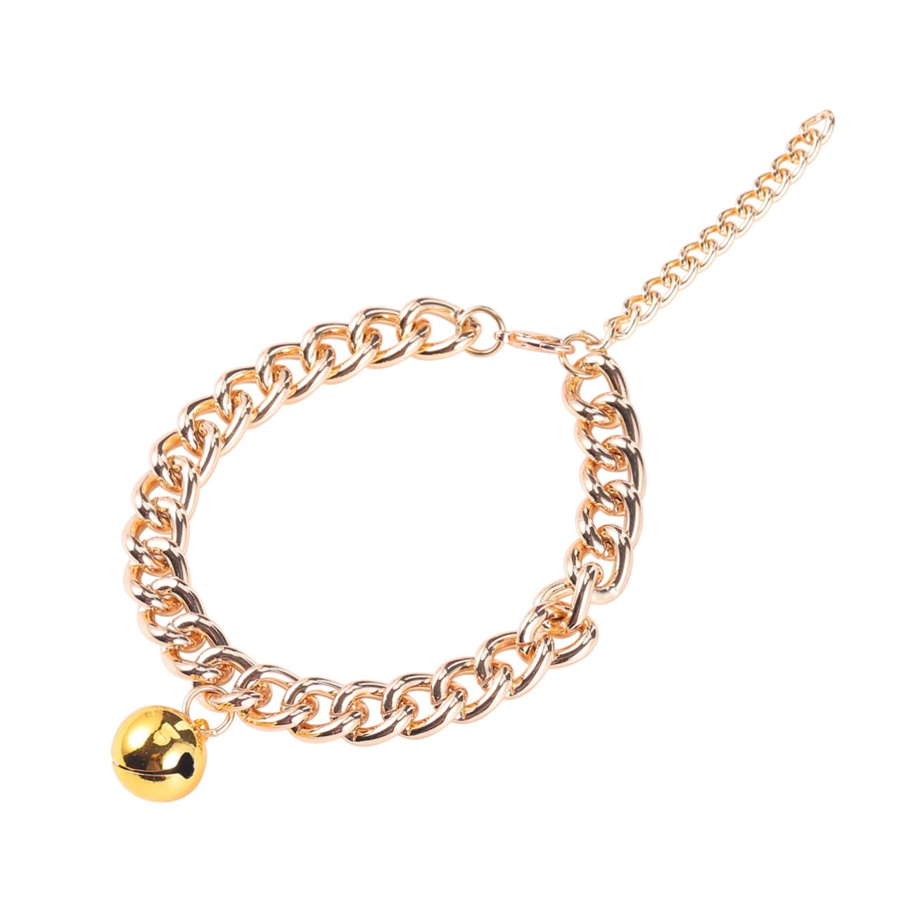 Collar de oro para perros pequeños y gatos collar cómodo de moda talla XS 8