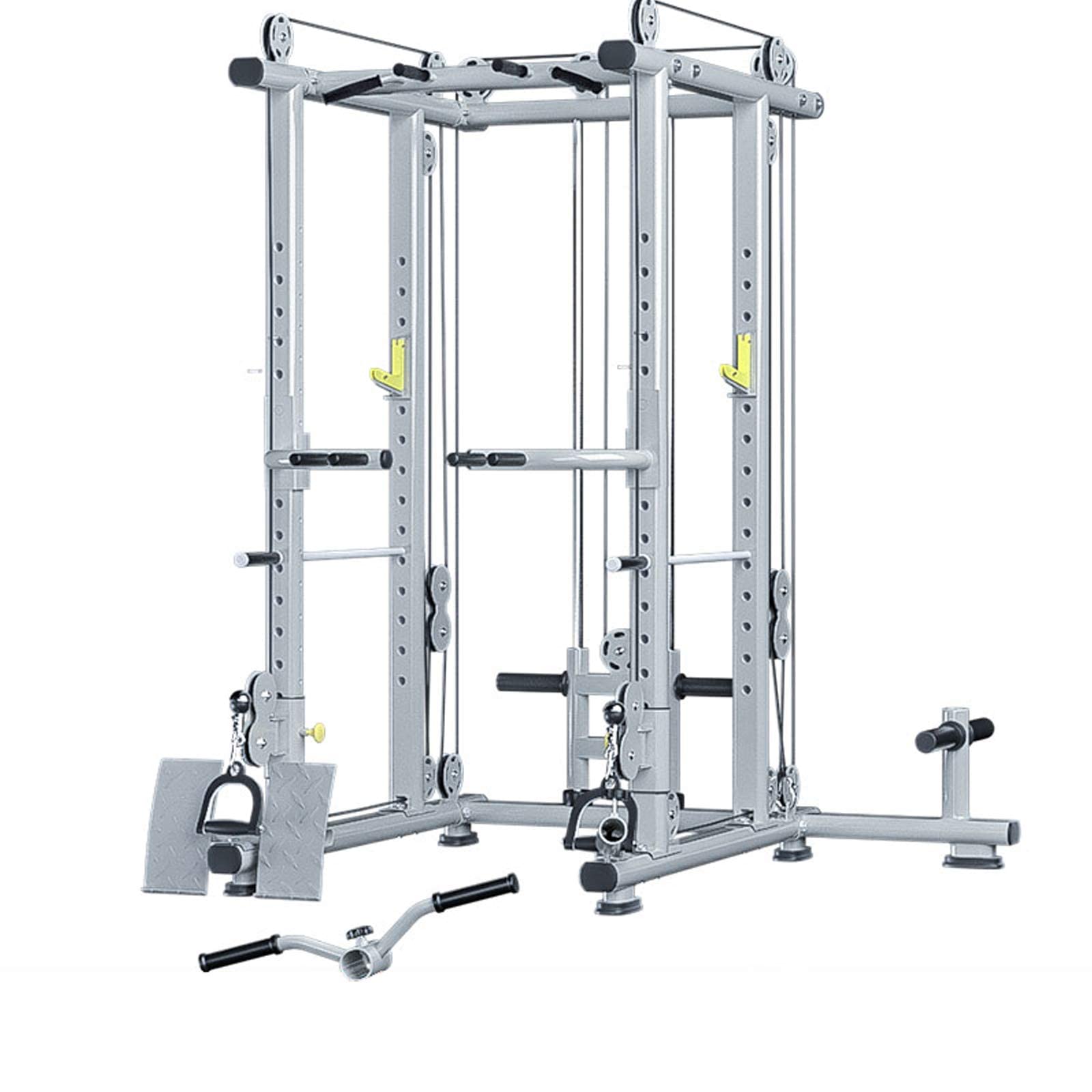 Power Rack, Multifunction Home Barbell Rack Asuka Training Equipment High Pull Down Free Frame Squat Rack