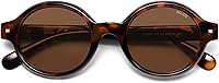 SOJOS SJ2602 Small Retro Round Polarized Sunglasses for Women Men - Vintage 80s 90s Hippie Style, UV400 Glare Reduction