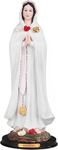 ICE ARMOR 12" H Rosa Mistica Estatua Santa Figura Decoración Religiosa