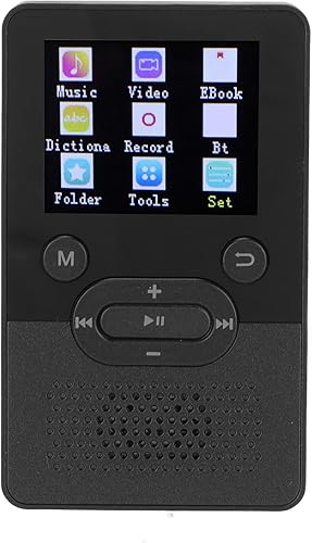 Reproductor MP3 Reproductor MP4, delgado clásico de 1.8 pulgadas, pantalla a color MP3 reproductor de música MP3 Altavoz HD integrado, radio FM,