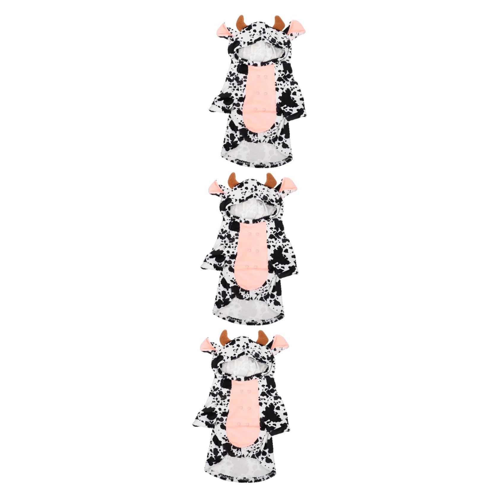 Dog robes sweats à capuche chauds la vache pour petit chien