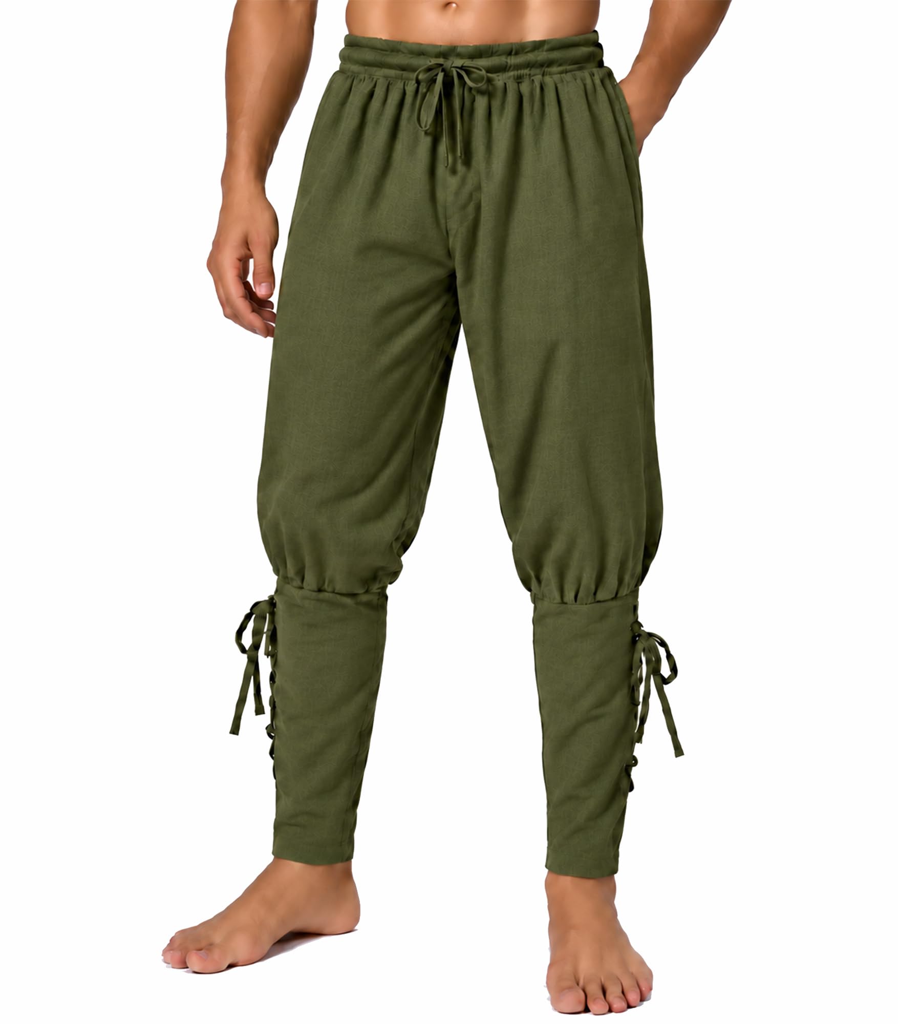 Men's Medieval Renaissance Pirate Pants Viking Ren Faire Costume