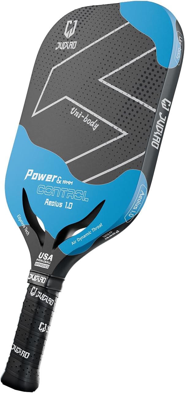 Pickleball Paddle - USAPA Approved T700 Carbon Fiber Pickleball Racket 19MM Thermoformed Pickle Ball Paddle for Power & Control