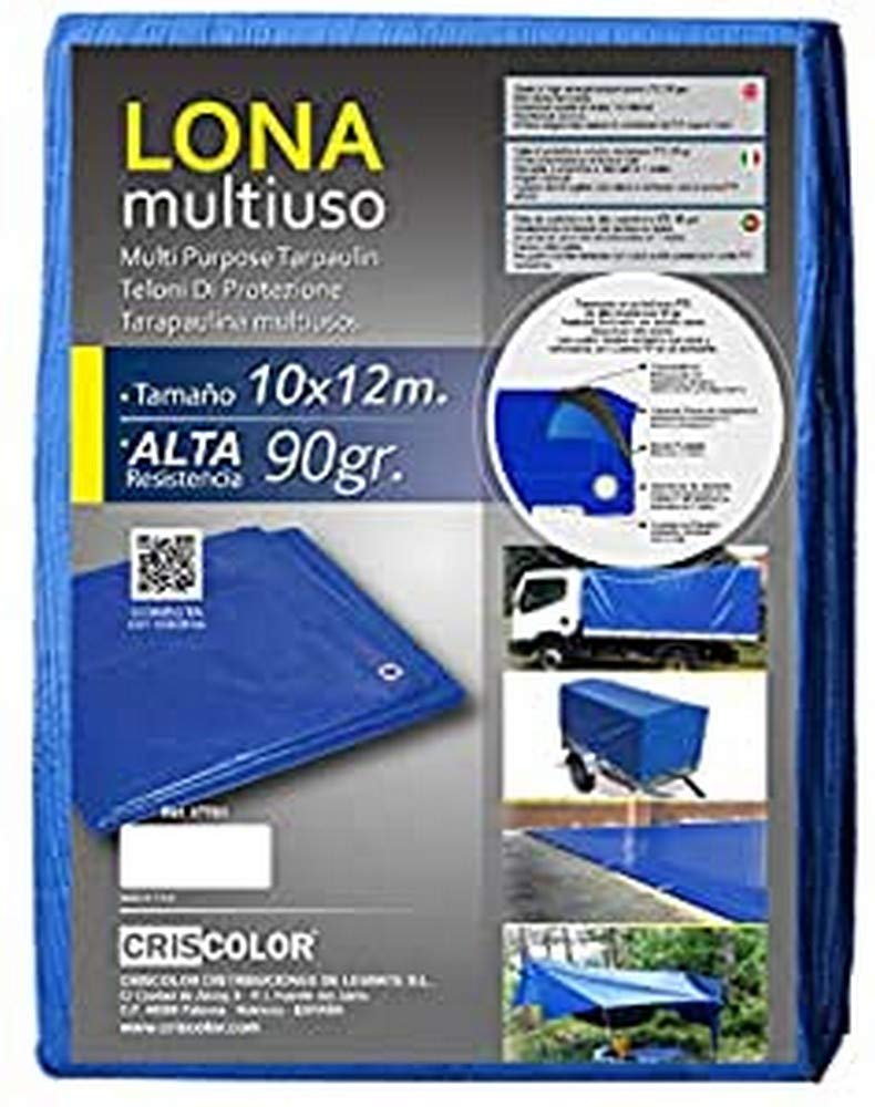 Criscolor Lona Multiuso 10 x 12m Azul