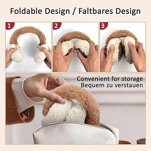 Miniatura 5 de Aroma Season Calentador de oídos con calefacción, orejeras para invierno para mujeres y hombres, banda ajustable