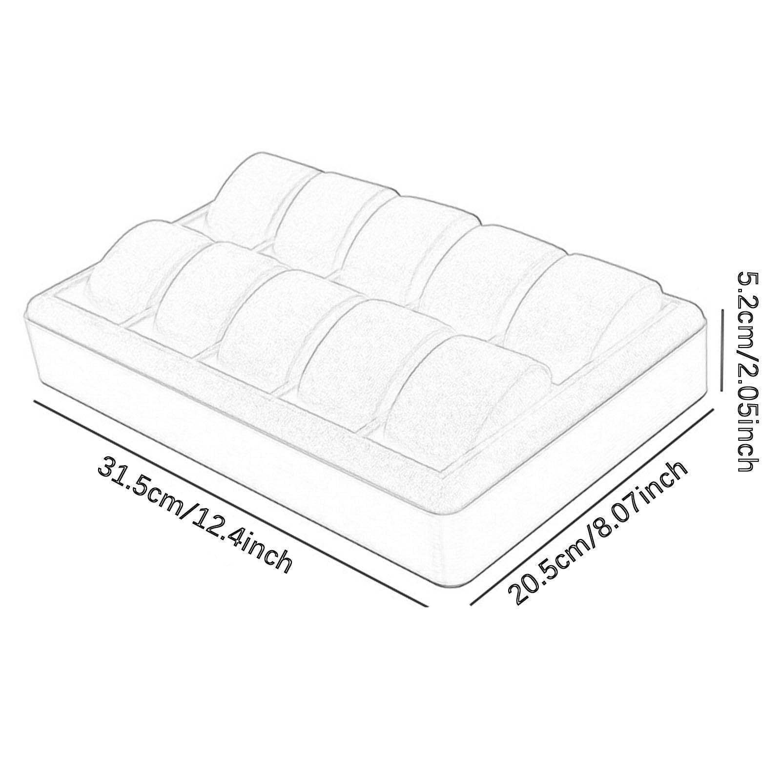 Bandeja para Relojes Y Joyas, con 10 Compartimentos, de Aleación de Aluminio. Organizador para Guardar Relojes Y Coleccionar, Ideal para El Hogar, Tan, Caqui, universal