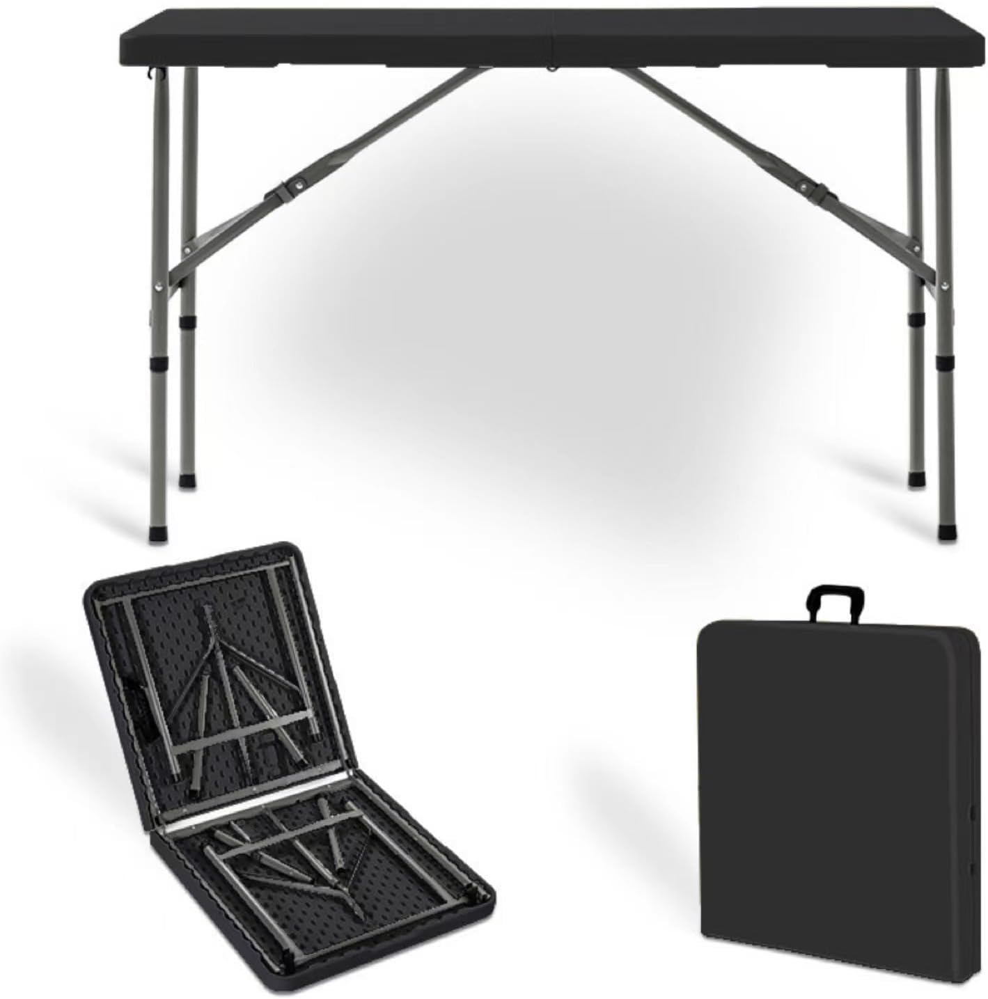 Table pliable aluminium portable avec structure ultra légère pour les fêtes