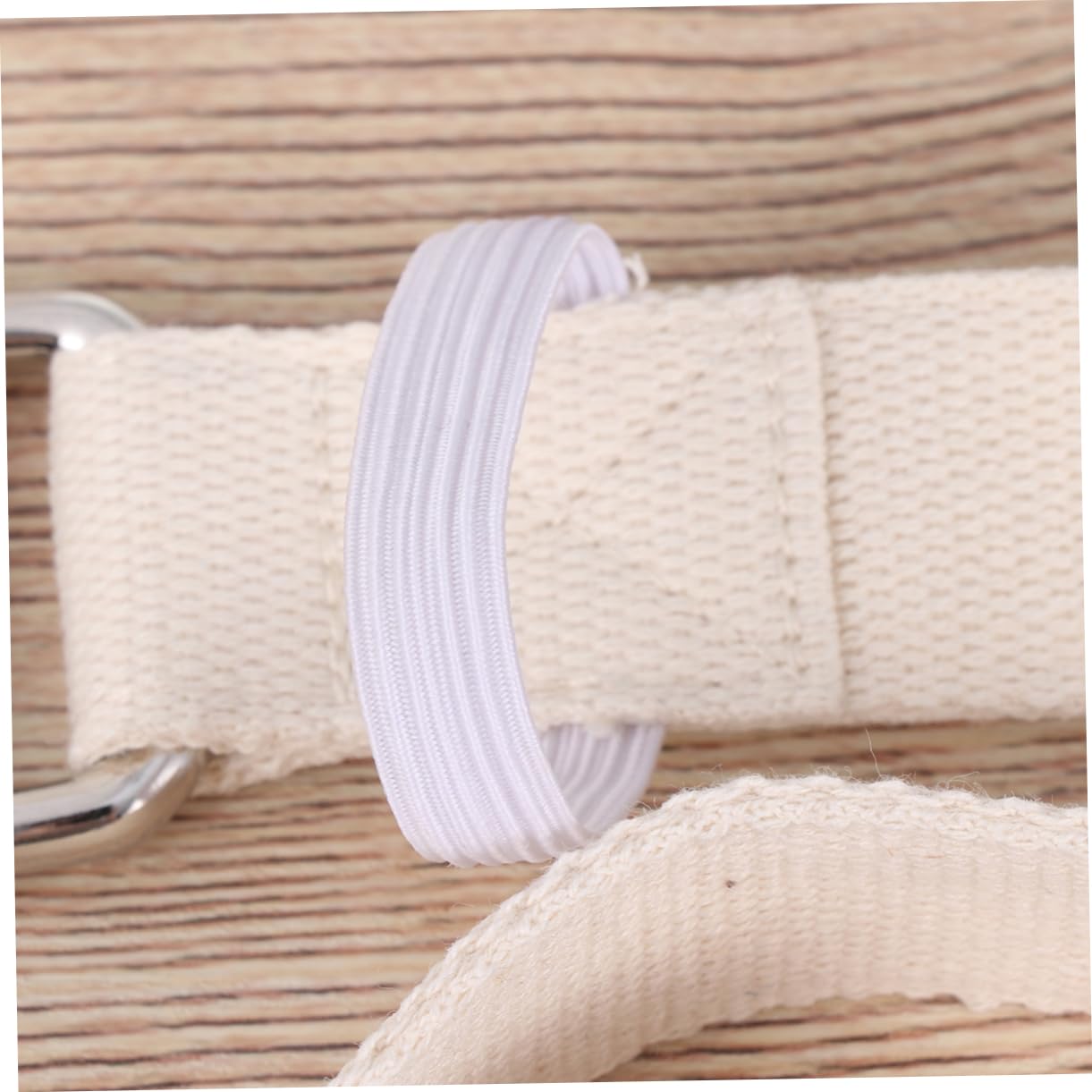BIUDECO 1PC Yoga Stretch Belt Portable Exercise Strap for Enhanced Flexibility Strength Training Physical Therapy White for Men Women