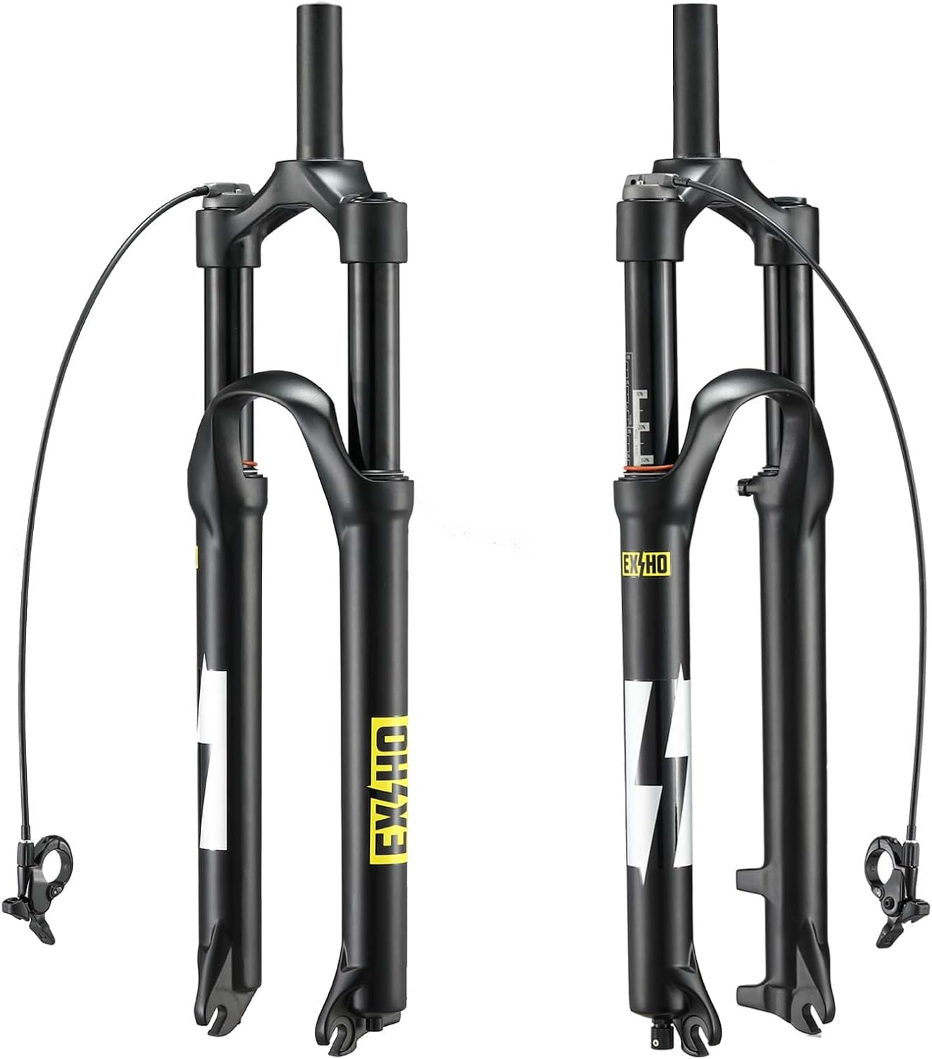 27.5/29 Air MTB Suspension Fork, Travel 120mm Rebound Adjust Straight/Tapered Tube 28.6mm QR 9mm Manual/Remote Lockout Mountain Bike Forks, Ultralight Gas Shock XC Bicycle