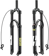 27.5/29 Air MTB Suspension Fork, Travel 120mm Rebound Adjust Straight/Tapered Tube 28.6mm QR 9mm Manual/Remote Lockout Mountain Bike Forks, Ultralight Gas Shock XC Bicycle