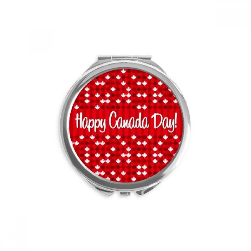 Espejo de bolsillo de maquillaje con diseño alegre para celebrar a Canadá 5