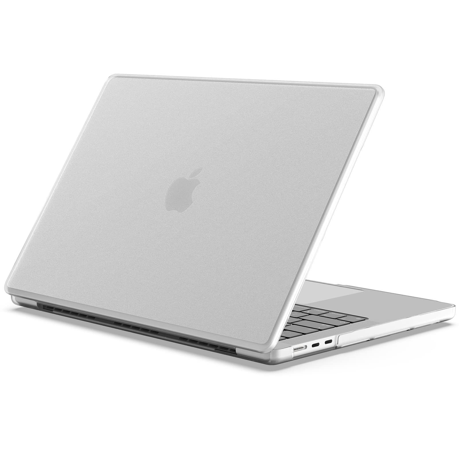 ProCase for MacBook Air 13.6 Inch 2022 Release A2681 M2, Matte Frosted Translucent Hard Shell Case Shockproof Protective Cover for 13.6" MacBook Air 2022 with M2 Chip & Touch ID -Clear