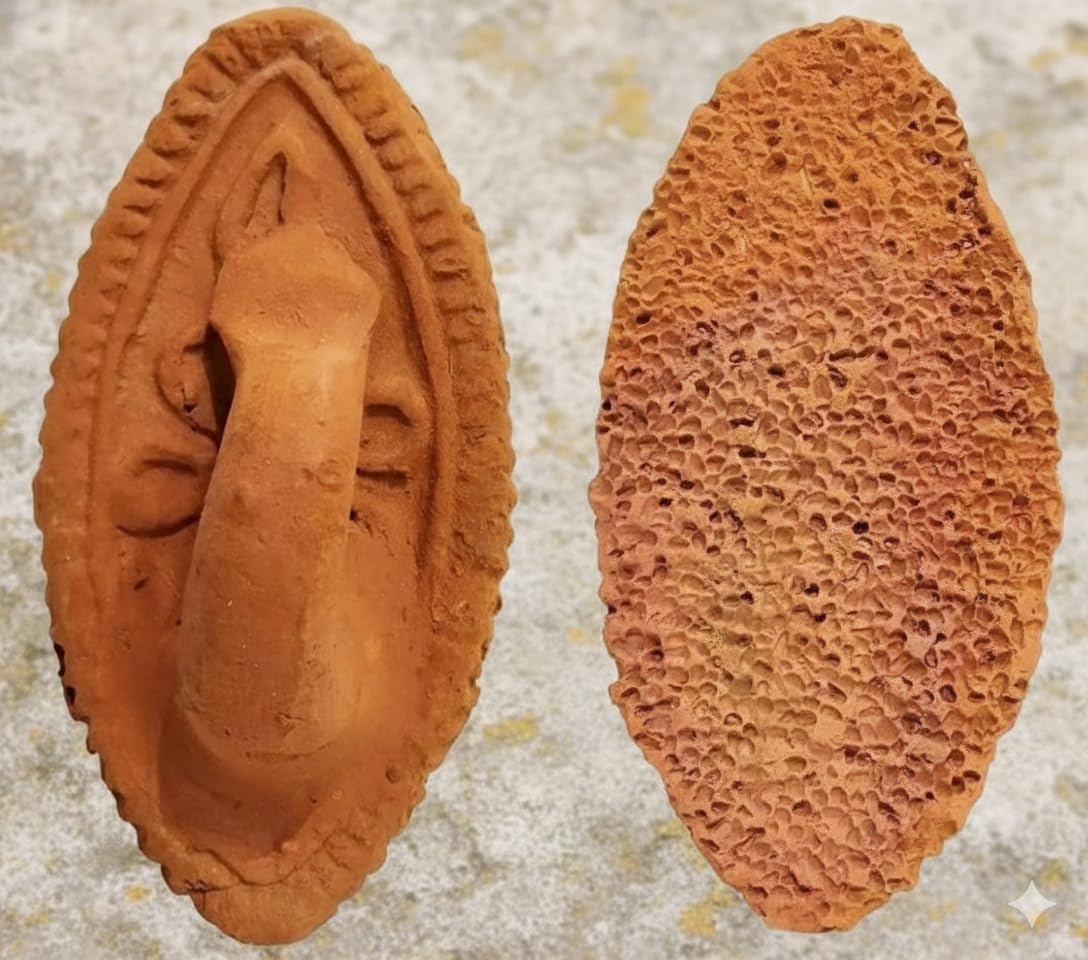 Wooden Cowrie Shell Wall Decor, Brown, Handcrafted,set of Natural Finish,Boho Theme100% Natural Foot Scrubber | Mitti Ka Jhama, Melkhora, Pumice Stone | Dead Skin Remover | Women Men Unisex | Pack of 2-image-10