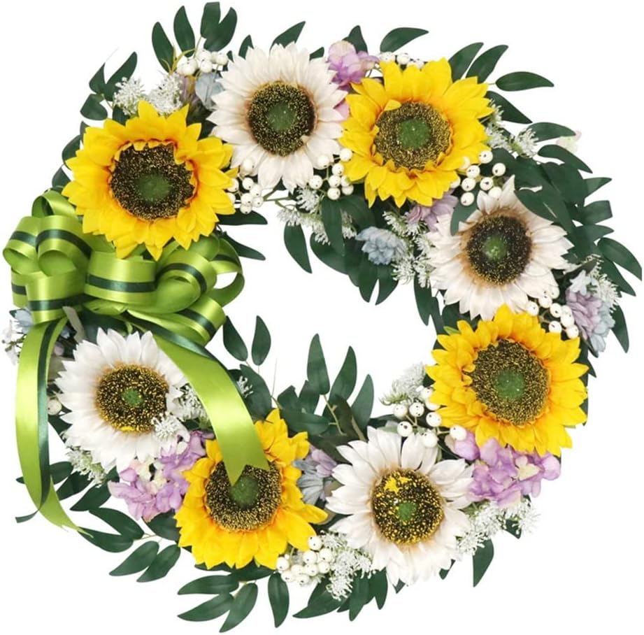 Simulated Sunflower Garland Spring Wedding Decoration Home Patio Door Hanging Wall Decoration