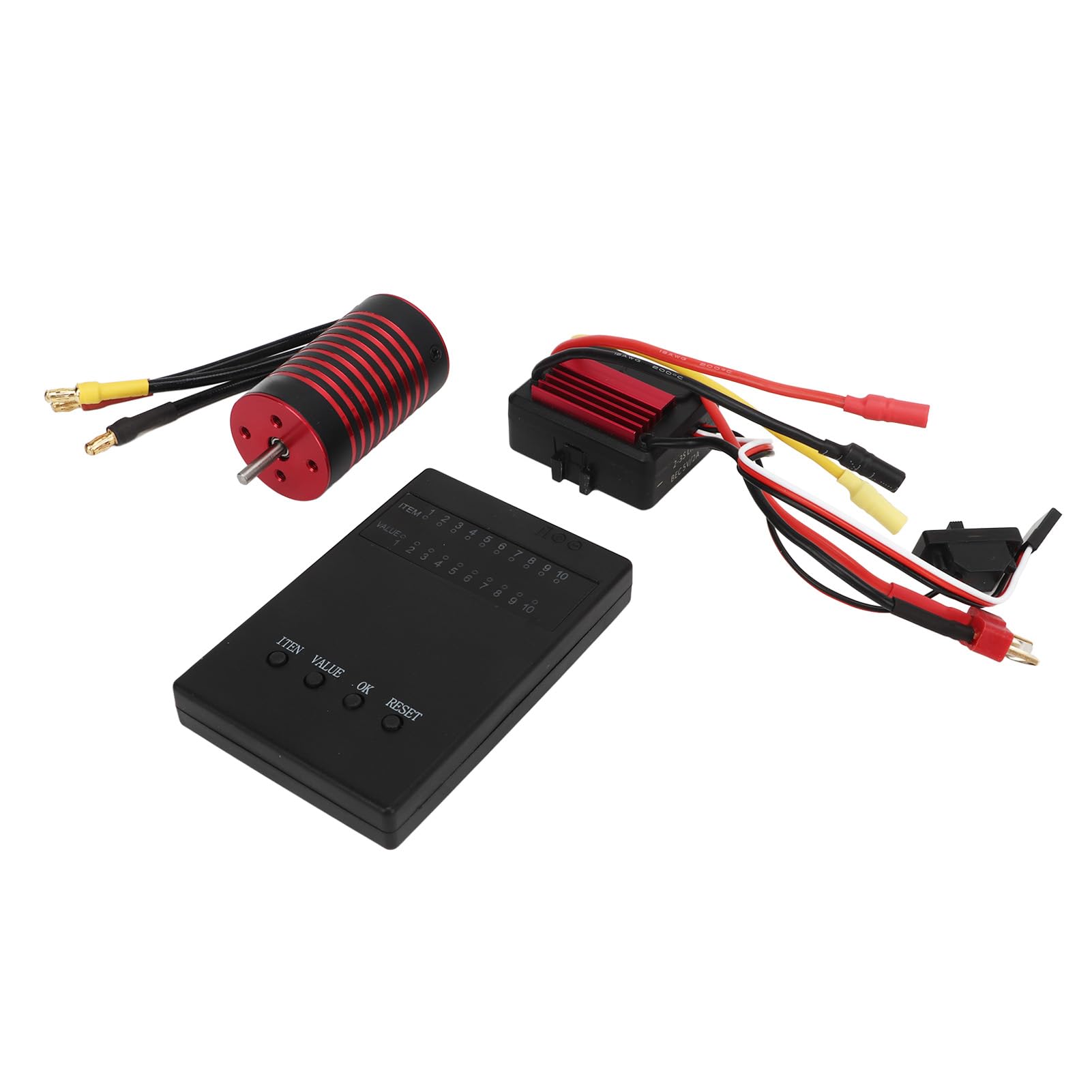 Części nadwozia i pyłoszczelna cewka miedziana, zestaw Rc Brushless-Esc, 4-biegunowy wirnik, stabilne wyjście z kartą programową do zdalnie sterowanych pojazdów, ogrzewanie bezszczotkowe Rc Esc (3700