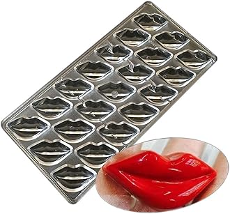 Polycarbonate Chocolate Mold DIY Handmade Chocolate Candy Mould Pastry Tools Bakeware Lip (19389)